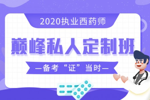 2020执业西药师--巅峰私人定制班 