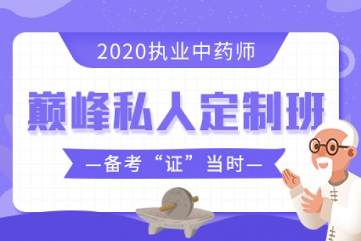 2020执业中药师--巅峰私人定制班 